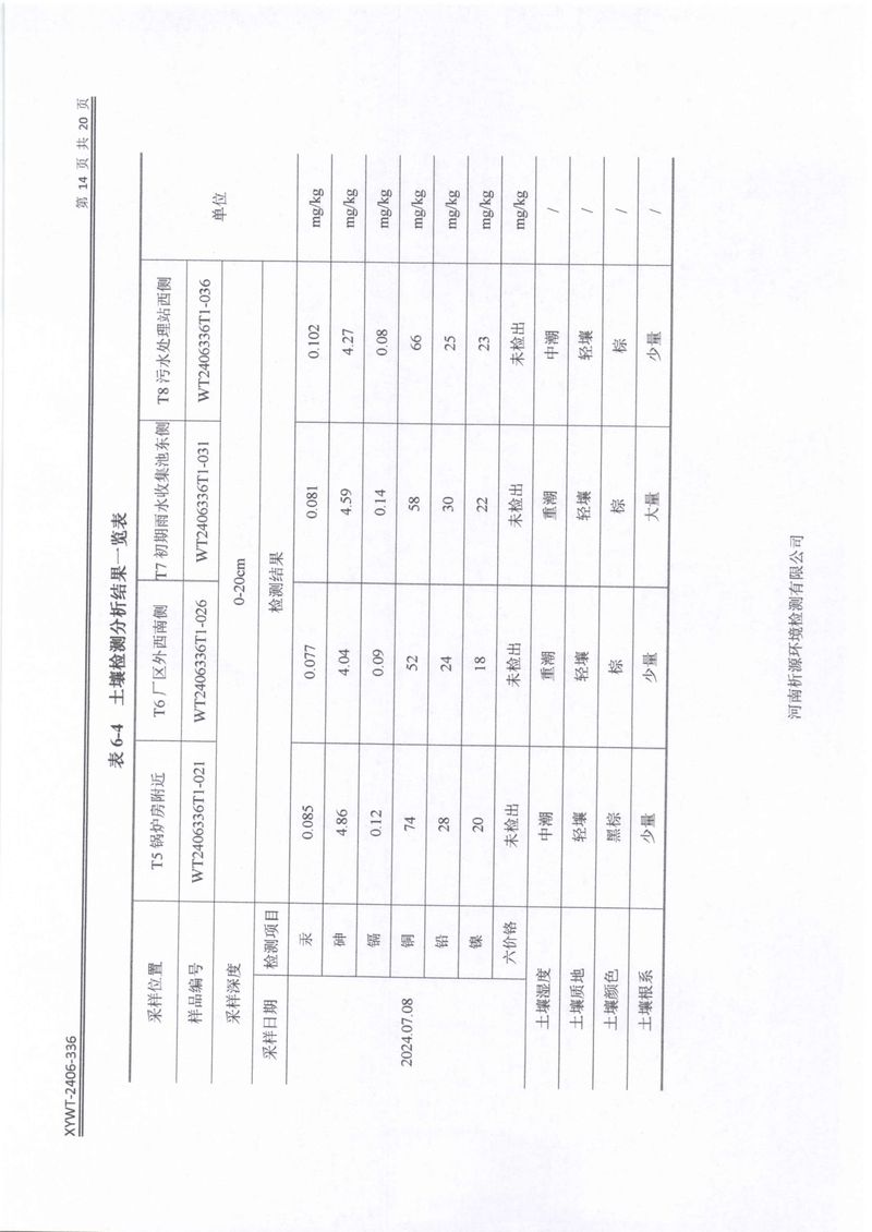 新鄉市三鑫科技有限公司土壤和地下水檢測報告-16